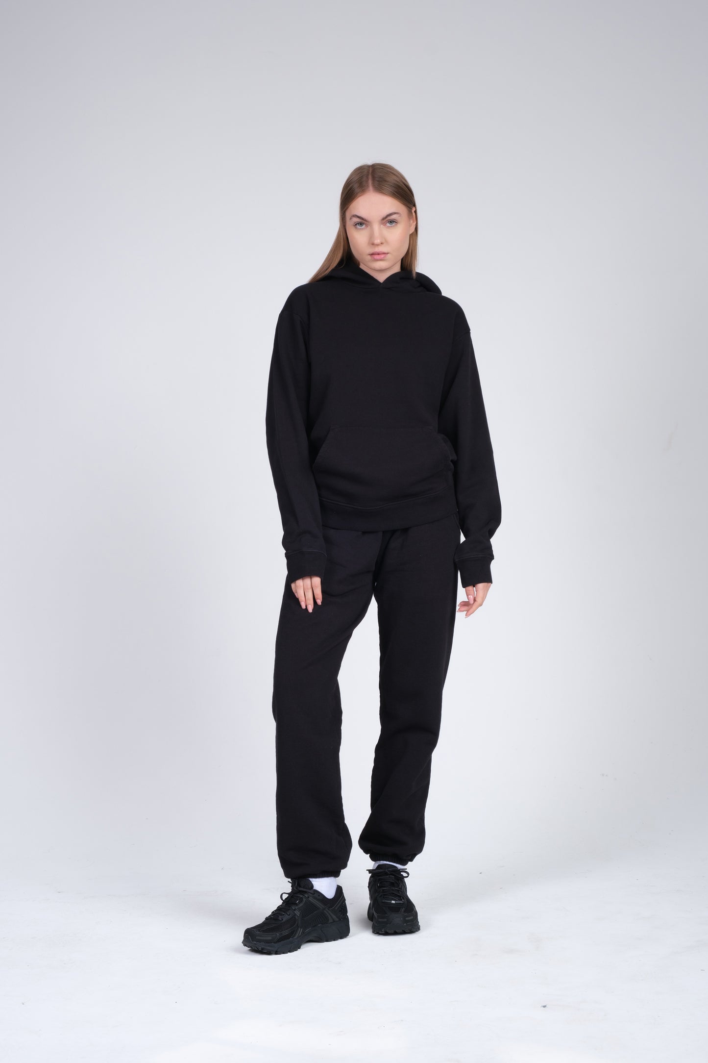 Oversized hoodie for women in black