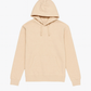 Beige hoodie on a light beige background
