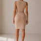 Back View of Beige Tank Dress