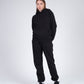 Sweatsuit in black for women in oversized fit