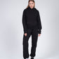 Black Sweatsuit - Oversized Hoodie and Sweatpant for Women