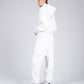 Hoodie in white for women with pockets