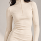 The Ribbed Zip Dress