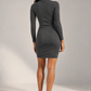 The Ribbed Zip Dress