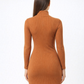 The Ribbed Zip Dress
