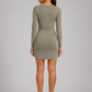 The Mesh Long Sleeve Dress