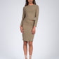 Mesh skirt in olive with matching mesh top