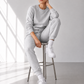 Women's Slim Fit Grey Sweatsuit