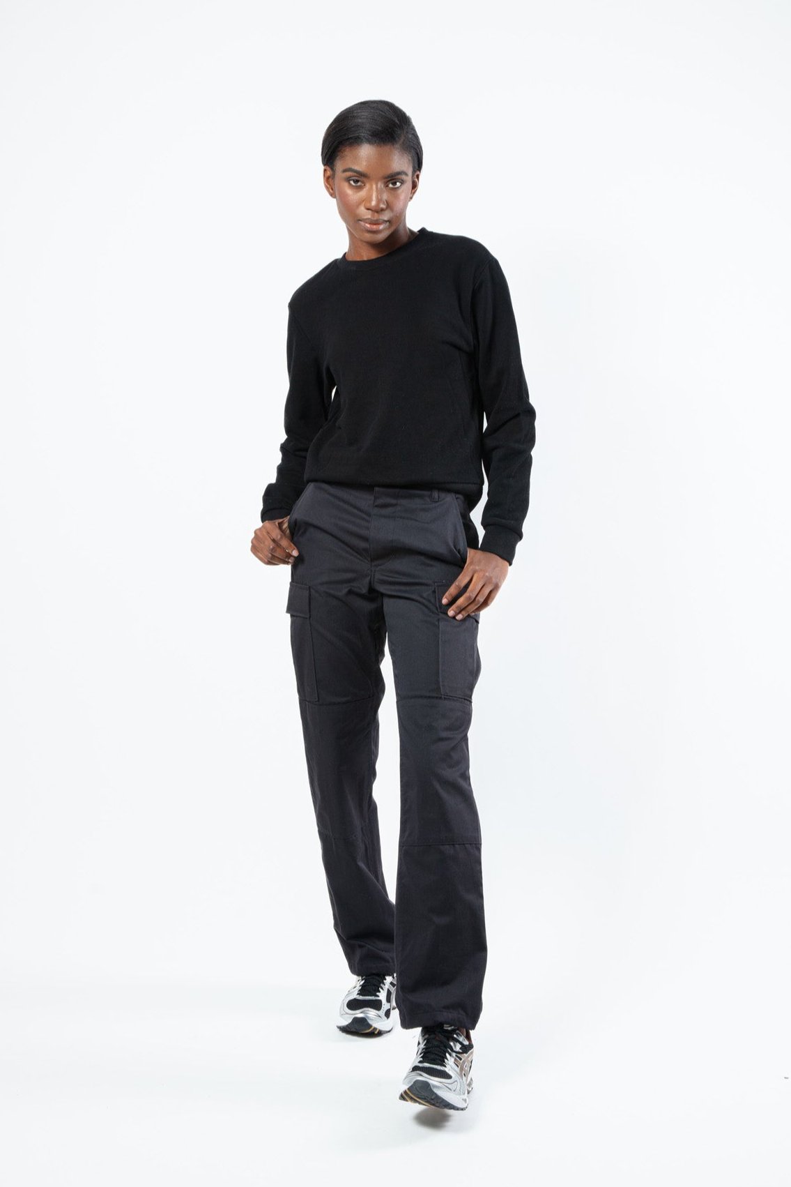 Cargo pant in black for women