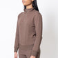 Half Zip Sweatshirt - Brown