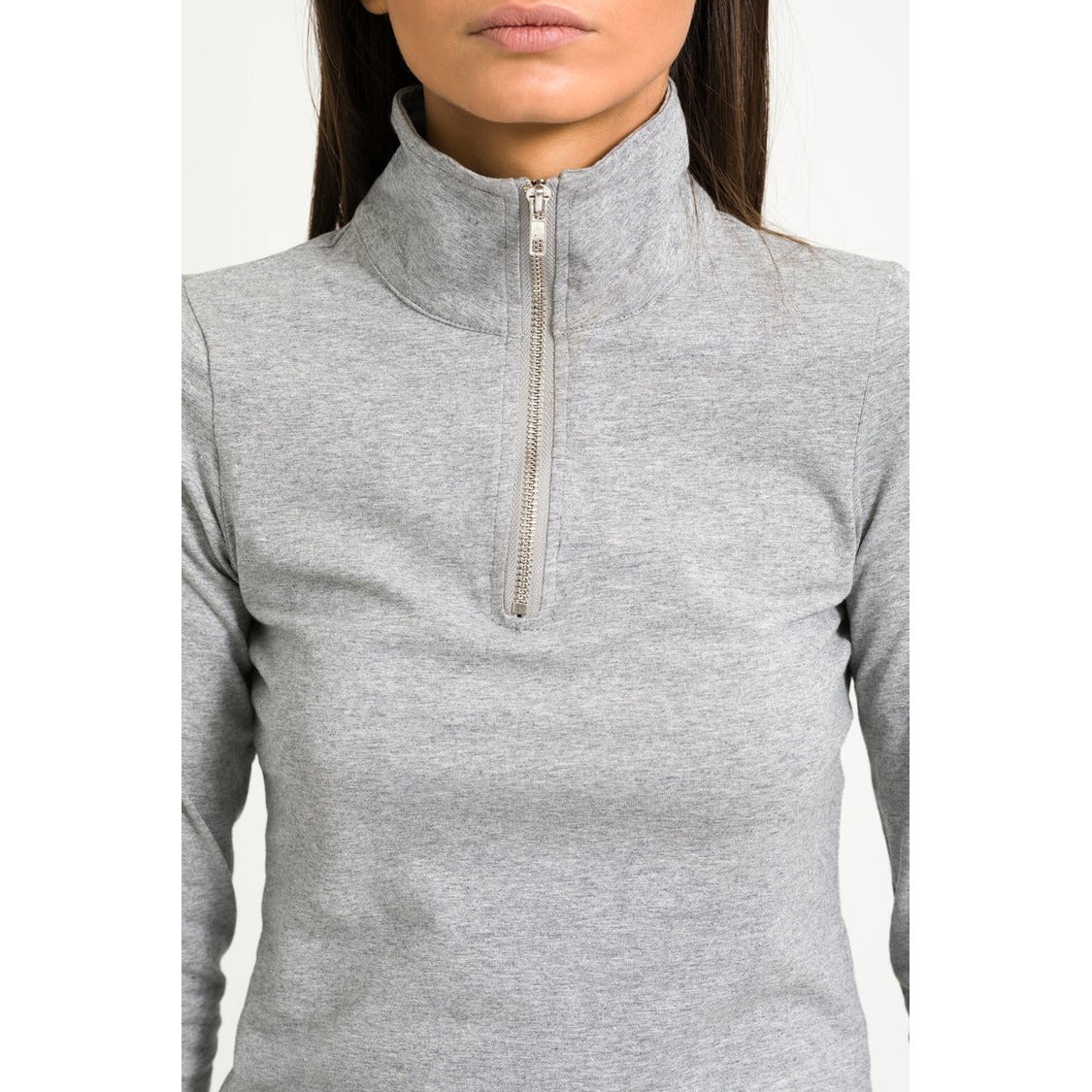 Zip Top in Grey
