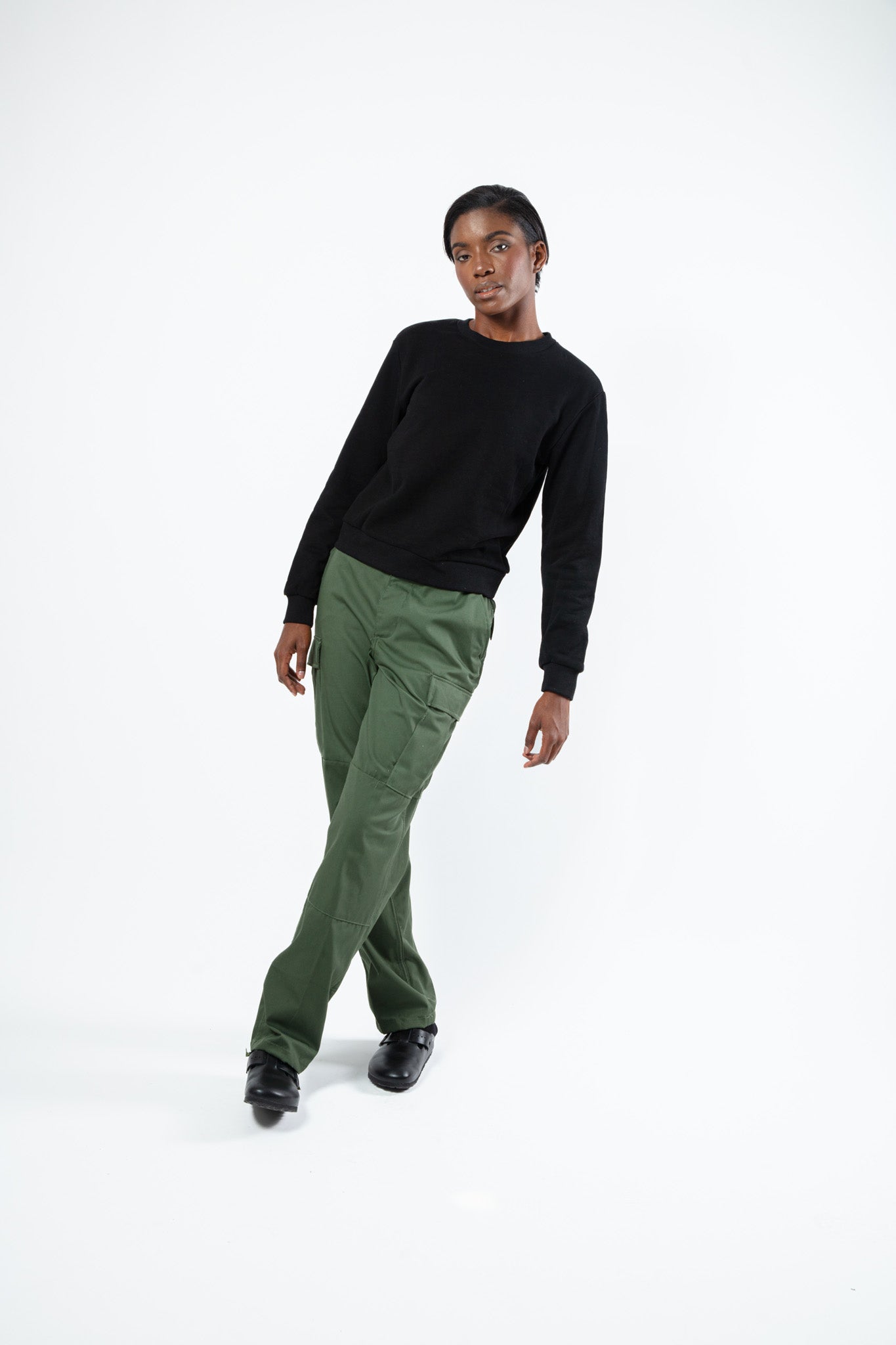 Olive Green Cargo Pant for Women