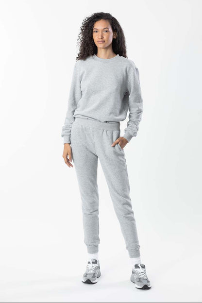 Women’s brushed cotton French terry sweatpants with relaxed fit