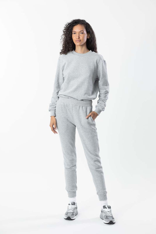 Women’s brushed cotton French terry sweatpants with relaxed fit