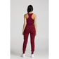 Joggers in Oxblood