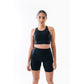 Longline Sports Bra in Black